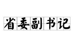 省委副書記