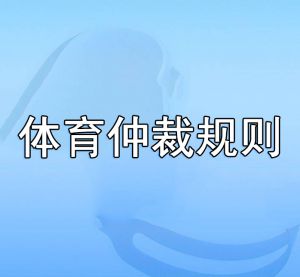 體育仲裁規則